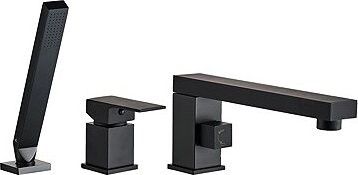 REA GLEN trojdielna vaňová batéria, čierna (REA-B6630)