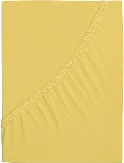 B.E.S. PETROVICE Prostěradlo Jersey bavlna IDEAL 90 × 200 cm, žluté