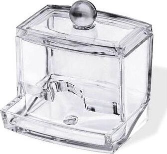 Compactor Dávkovač na vatové tyčinky s vekom, číry plast