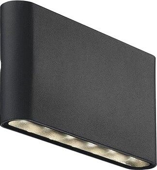 Nordlux Kinver vonkajšie nástenné LED svetlo, 10 W, 990 lm, 3000 K, čierne