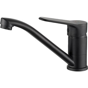 Kuchinox ATEZ stojanová umývadlová batéria s otočným ramienkom, čierna (BTK_726D)