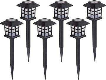 Gardlov Záhradné solárne lampy 37 cm, IP44, 6 ks