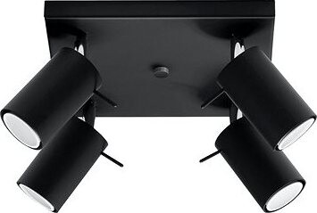 Brilagi LED Bodové Asmus 4× GU10/7 W/230 V čierne