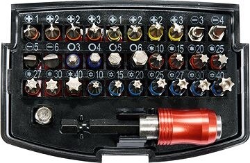 YATO Sada bitov s adaptérom 1/4