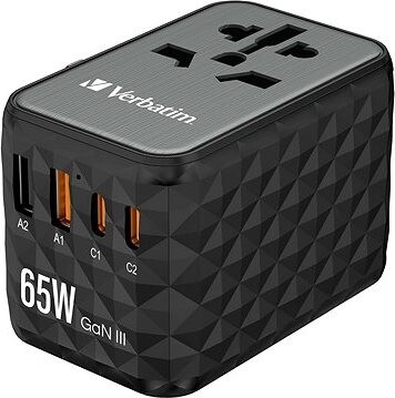 VERBATIM GaN III Universal Travel Adapter 65 W UTA-05