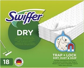 Swiffer Sweeper na podlahy Náhrady Dry, 18 ks