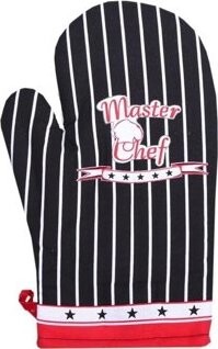 Forbyt Kuchynská chňapka Master Chef čierna 1 ks 18 × 28 cm