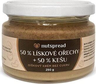 Nutspread Lieskovo-orieškové maslo s kešu