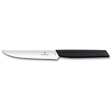 Victorinox Steakový nôž Swiss Modern 12 cm čierny