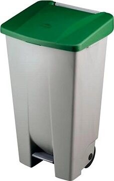 Gastro Odpadkový kôš nášľapný 120 l, sivá/zelená