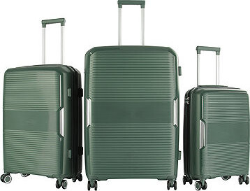 Aga Travel Sada cestovních kufrů MR4682 Tmavě zelená