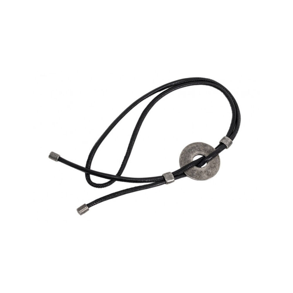 Nastaviteľný dámsky náhrdelník s matným kovovým kolieskom 18372