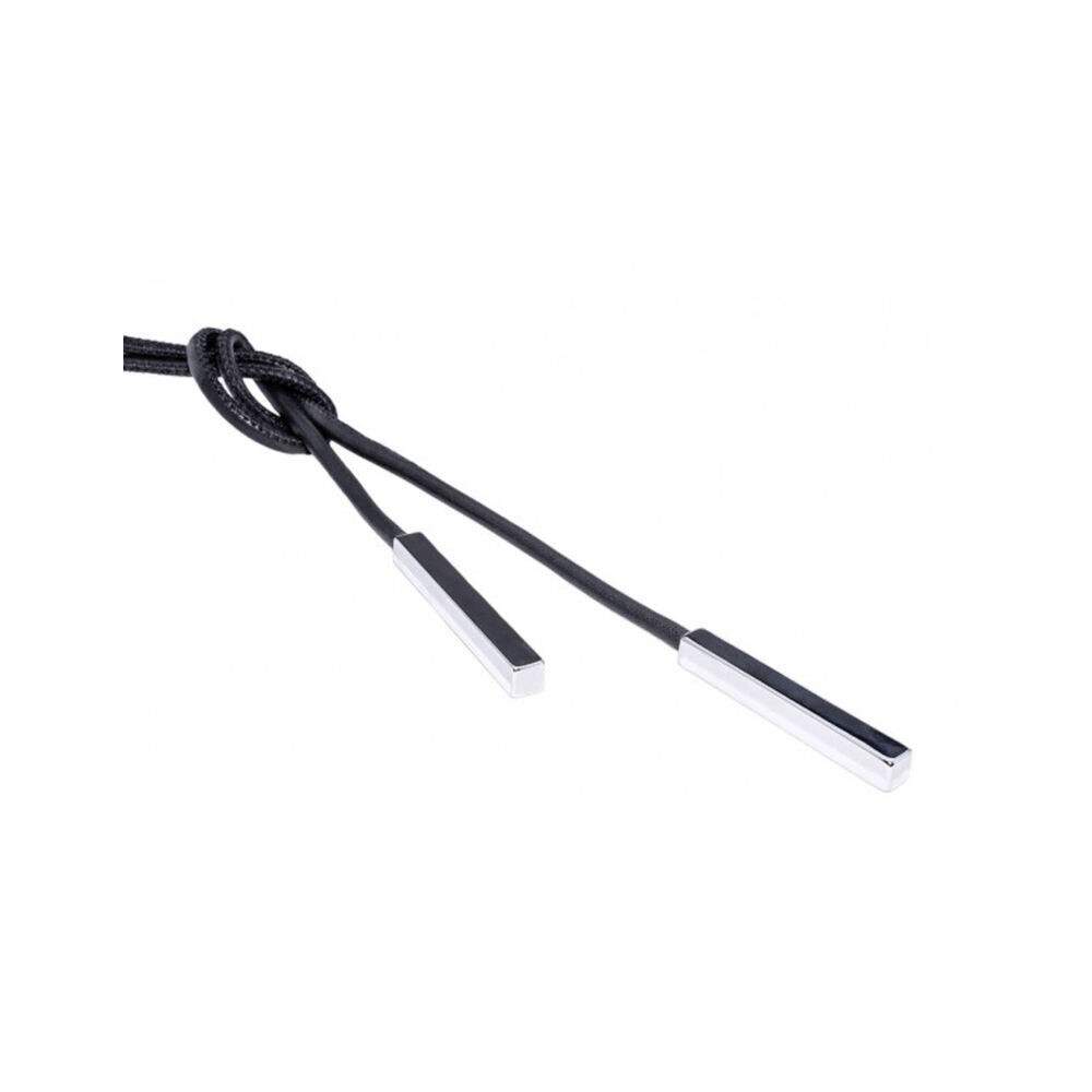 Dámsky dlhý náhrdelník z kože a ocele 18439