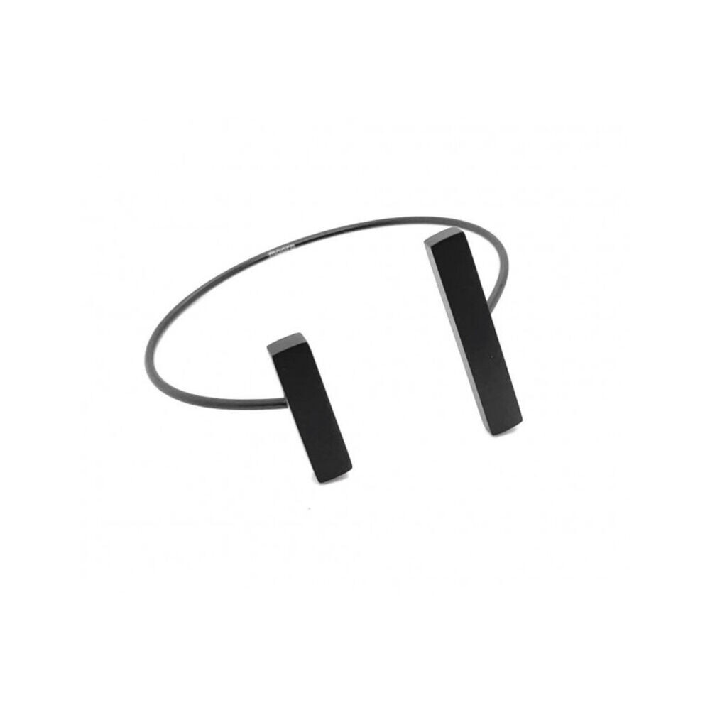 Dámsky čierny náramok z chirurgickej ocele 18648