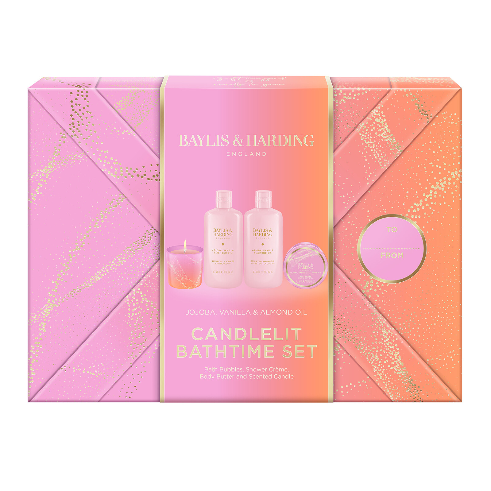 Baylis & Harding Darčeková sada Jojoba, Vanilka & Mandľový olej 4 ks