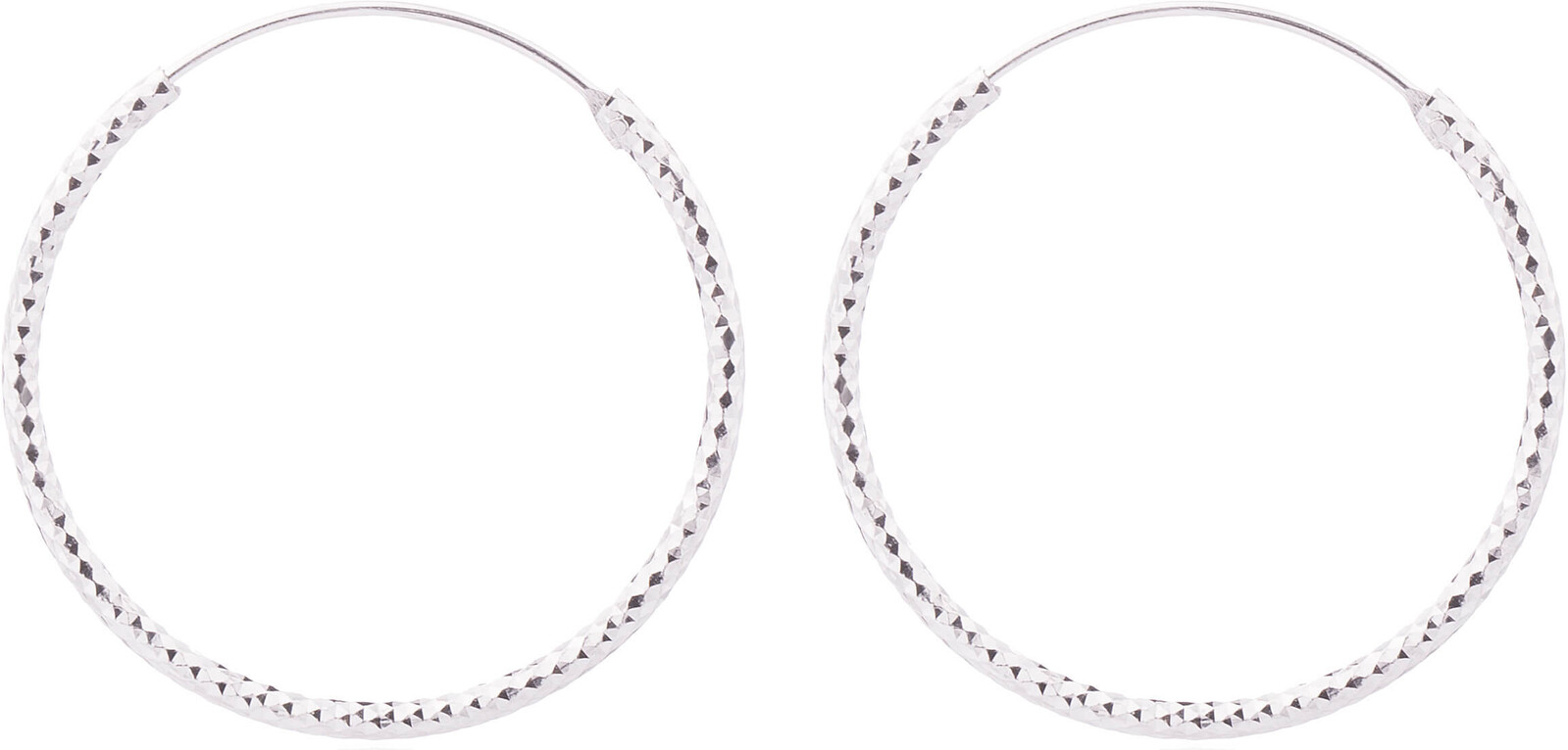 JVD Strieborné náušnice kruhy SVLE0216XD500 6 cm