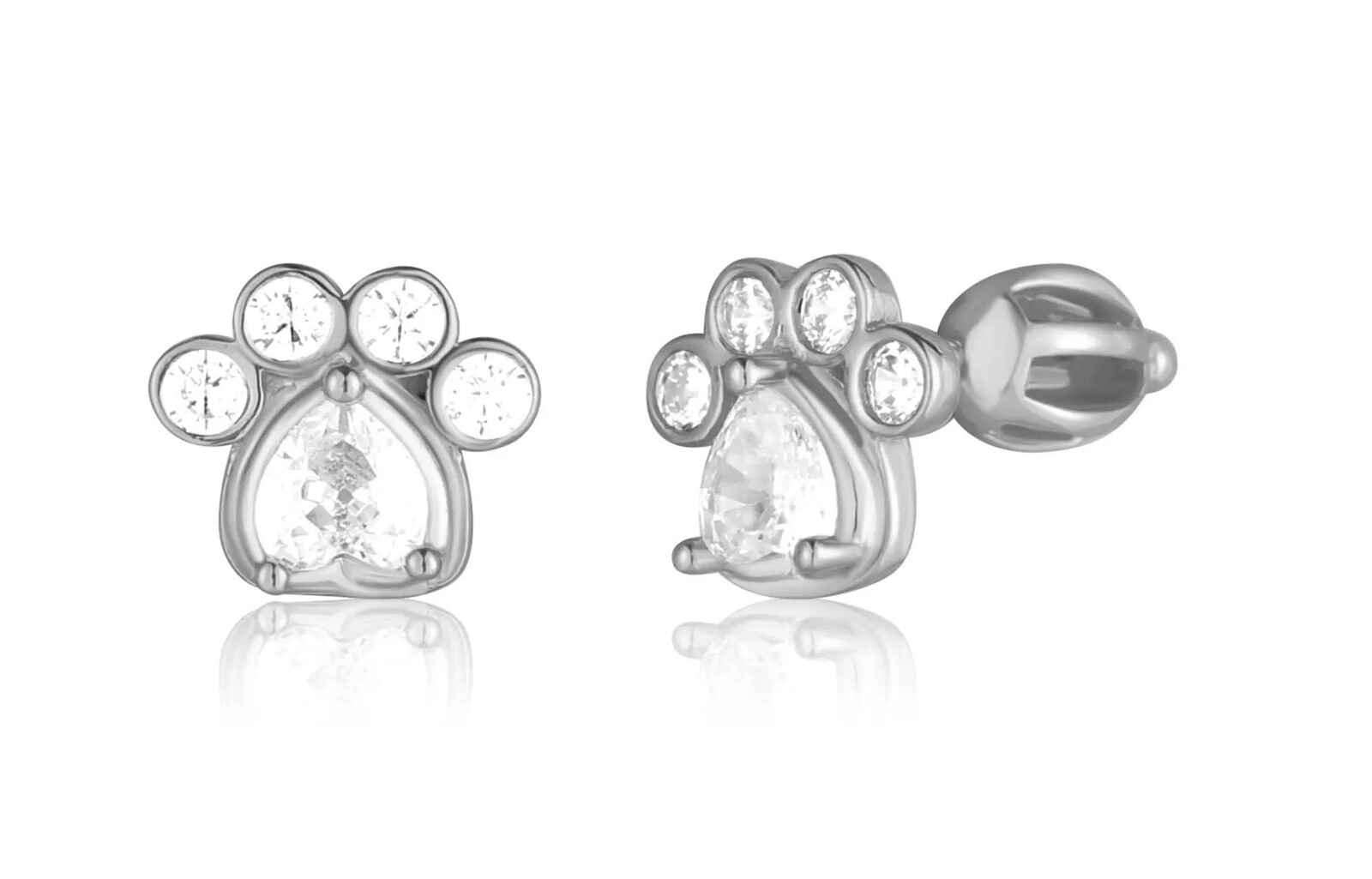 JVD Strieborné náušnice Tlapka so zirkónmi SVLE3315XF3BISR