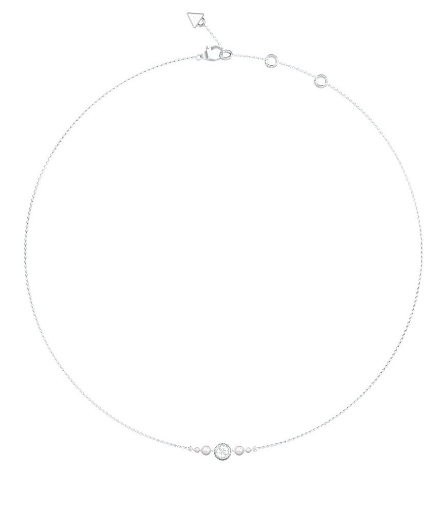 Guess Elegantný oceľový náhrdelník Tiny Pearly JUBN05519JWRHT/U