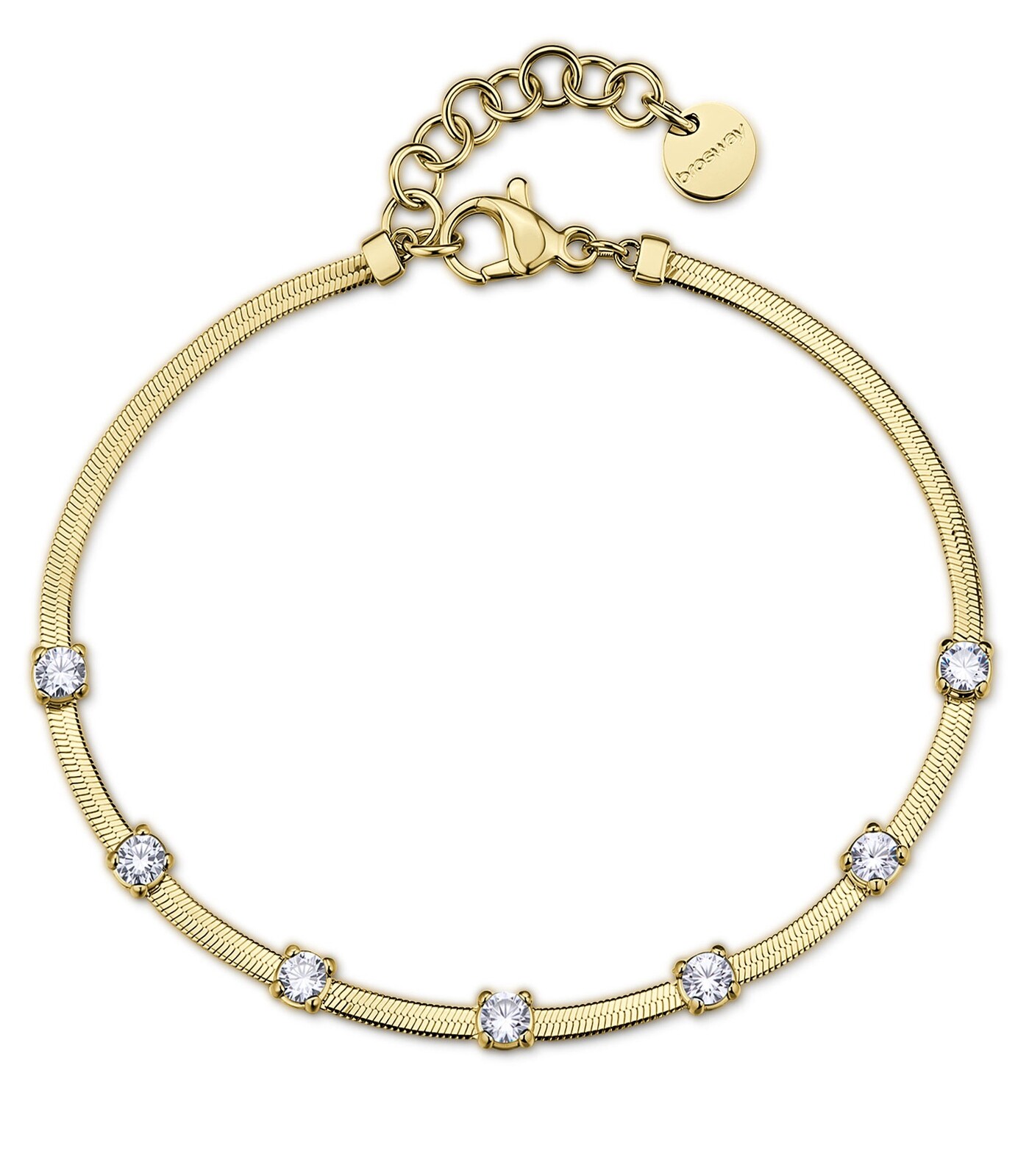 Brosway Pozlátený náramok Hádok s čírymi zirkónmi Dreaming BIG15