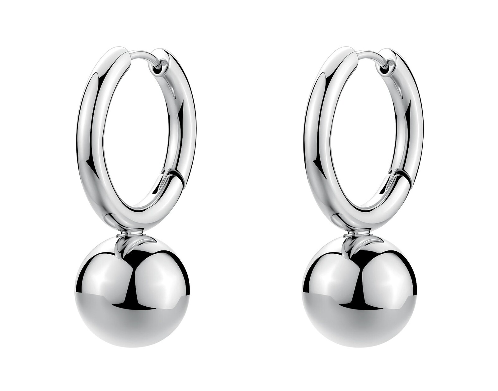 Brosway Moderné kruhové náušnice z ocele Perfect BPC64