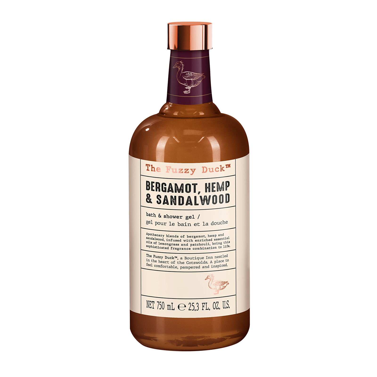 Baylis & Harding Kúpeľový a sprchový gél Bergamot, Konope & Santalové drevo (Bath & Shower Gel) 750 ml