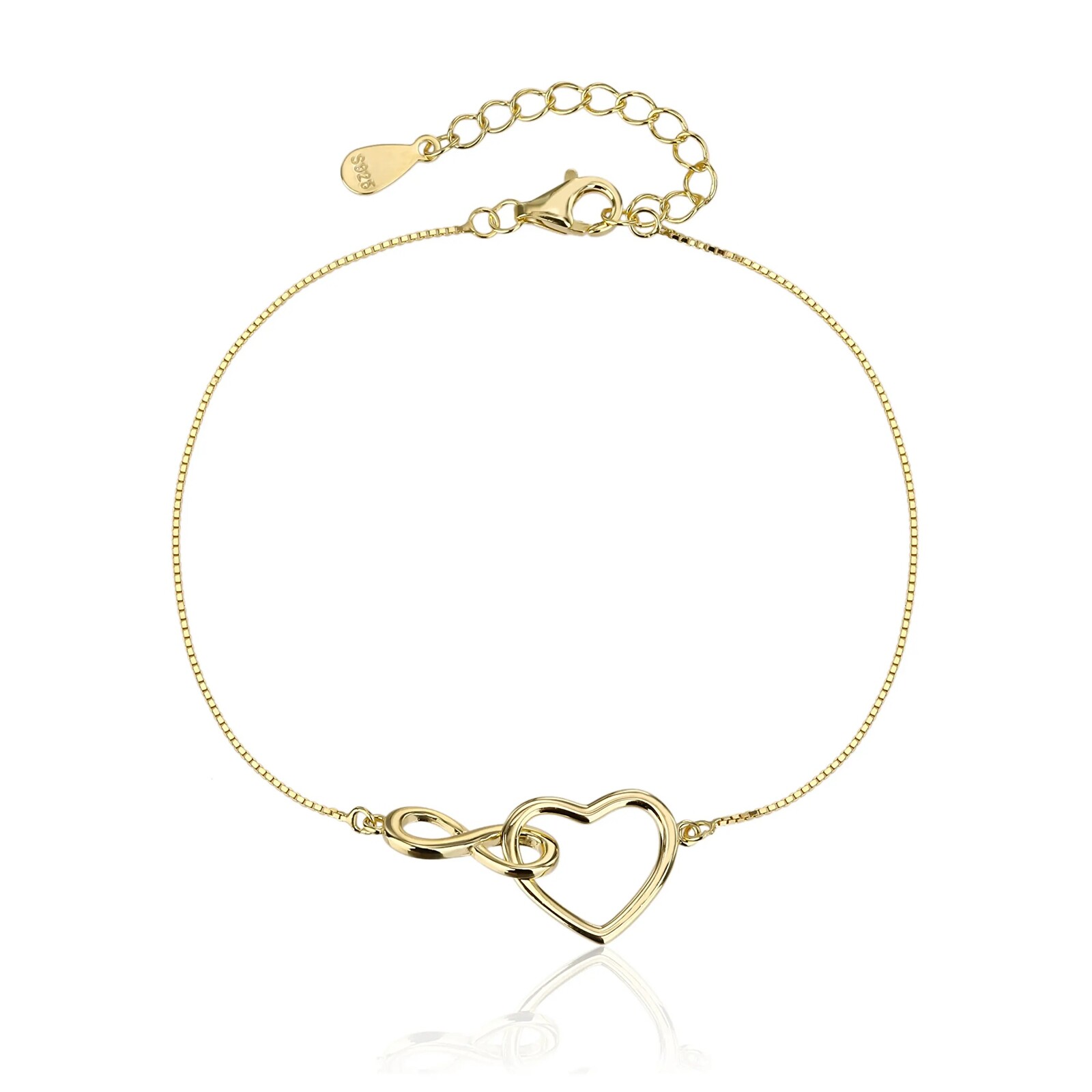 JVD Módny pozlátený náramok so symbolmi SVLB0558XJ6GO18