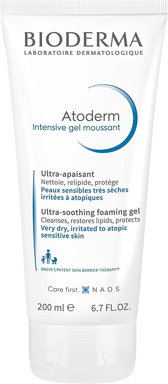 Bioderma Sprchový gél na každodennú upokojujúcu a čistiacu starostlivosť Atoderm (Intensive Gel Moussant Ultra Rich) 200 ml