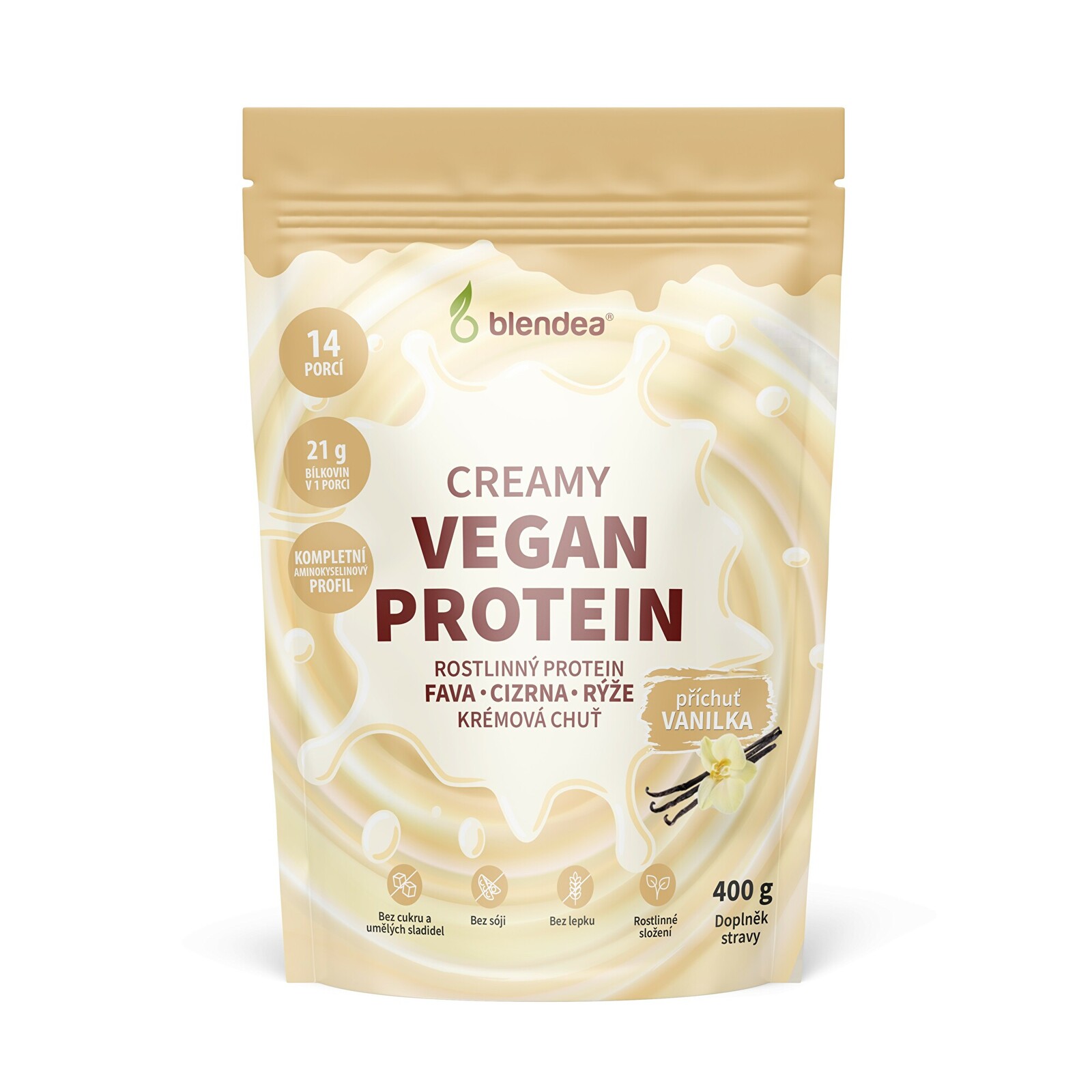 Blendea Vegan proteín creamy vanilka 400 g