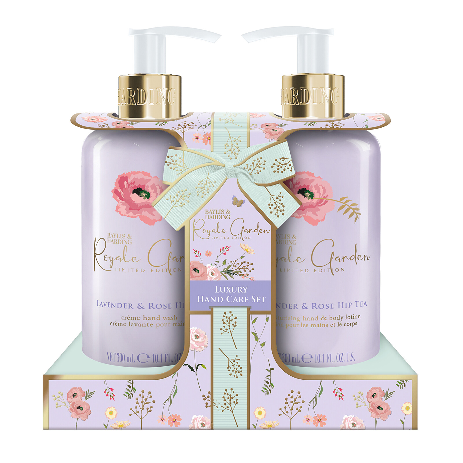 Baylis & Harding Darčeková sada starostlivosti o ruky Levanduľa & Šípkový čaj 2 x 300 ml