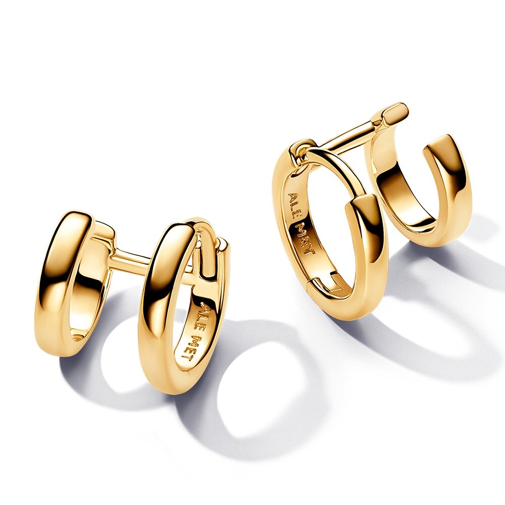 Pandora Dvojité pozlátené kruhy Essence Shine 263280C00