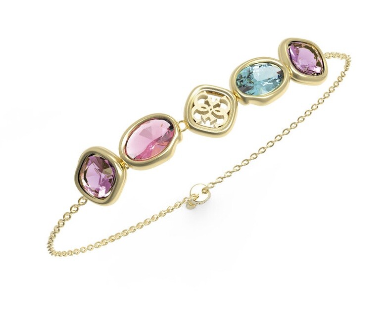 Guess Krásny náramok s farebnými kryštálmi Mamounia JUBB05570JWYGMCT/U