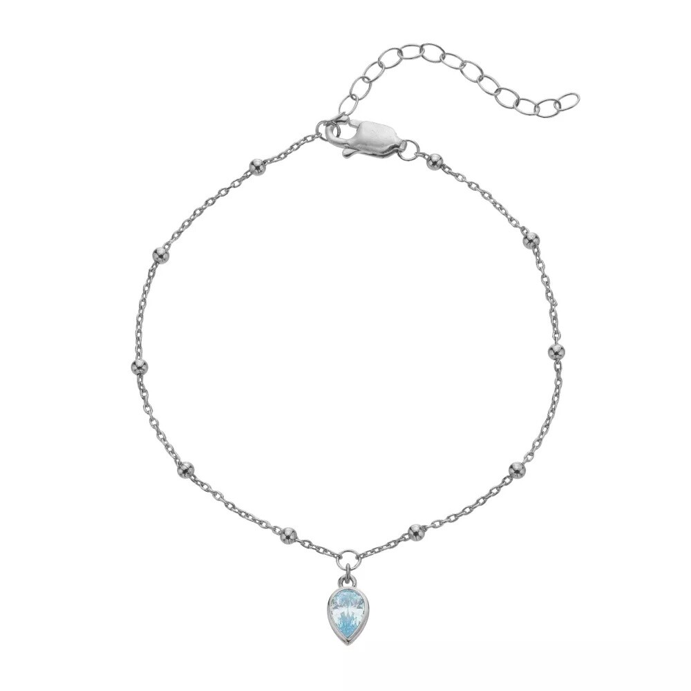 Hot Diamonds Strieborný náramok pre ženy narodené v marci Silver Whisper SWB027