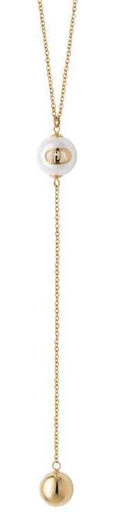 Liu Jo Pozlátený náhrdelník so syntetickou perlou LJ3010