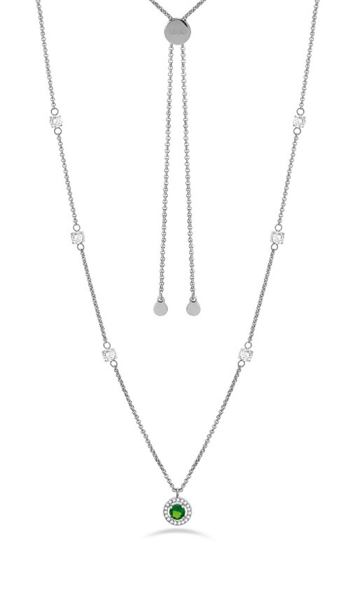 Liu Jo Elegantný oceľový náhrdelník s kubickými zirkónmi Essential LJ2271