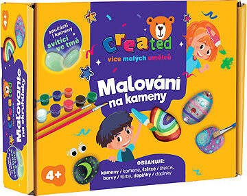 Created Maľovanie na kamene svietiace v tme