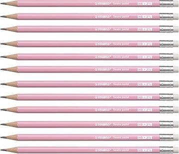 STABILO Swano Pastel HB pastel ružová 12 ks