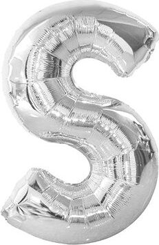 SMART BALLOONS Balón fóliový písmeno „s“ 102 cm