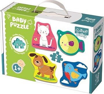 Trefl Baby puzzle Zvieratá 4× 2 dieliky