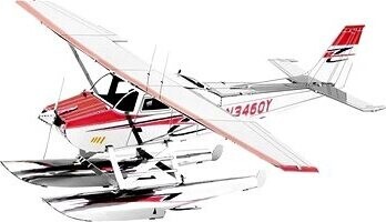 Metal Earth 3D puzzle Cessna 182 Hydroplán