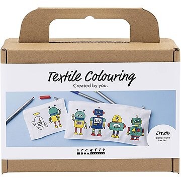 Creativ Company Mini Craft Kit Textile Colouring Robot