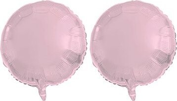 FOLAT Balón fóliový – okrúhly, pastelovo ružový, 45 cm, 2 ks