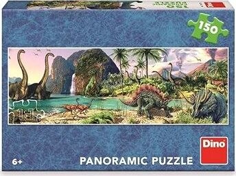 Dino Dinosaury pri jazere 150 panoramic puzzle