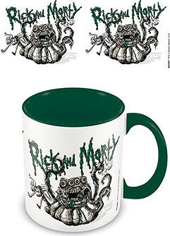 Rick a Morty hrnček – Monster Troubles