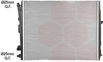 VAN WEZEL chladič, chladenie motora 06012758