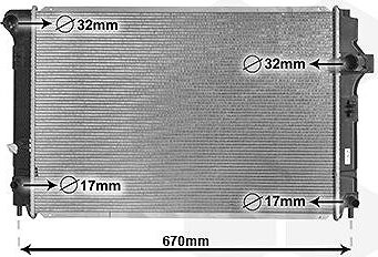 VAN WEZEL chladič, chladenie motora 53002700