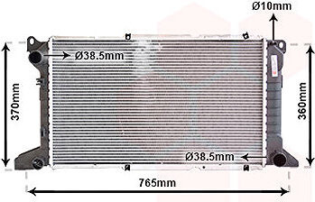 VAN WEZEL chladič, chladenie motora 18002204