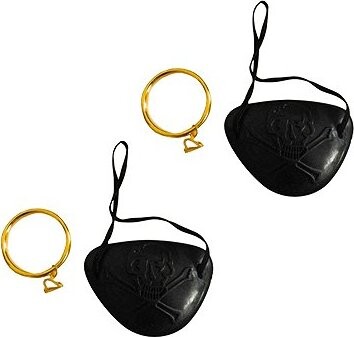 ARPEX Páska na oko a náušnice piráta 4 ks