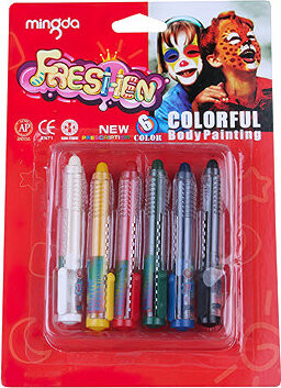 FunCo Detská sada farieb na tvár v ceruzke basic 6 ks