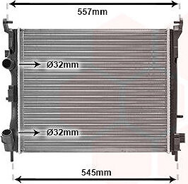 VAN WEZEL chladič, chladenie motora 43002362