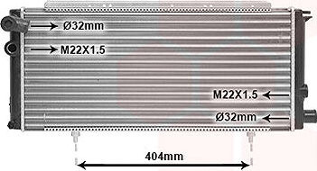 VAN WEZEL chladič, chladenie motora 40002085